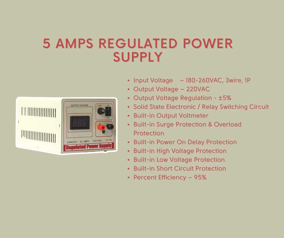 BEST Regulated Power Supply 5 AMPS