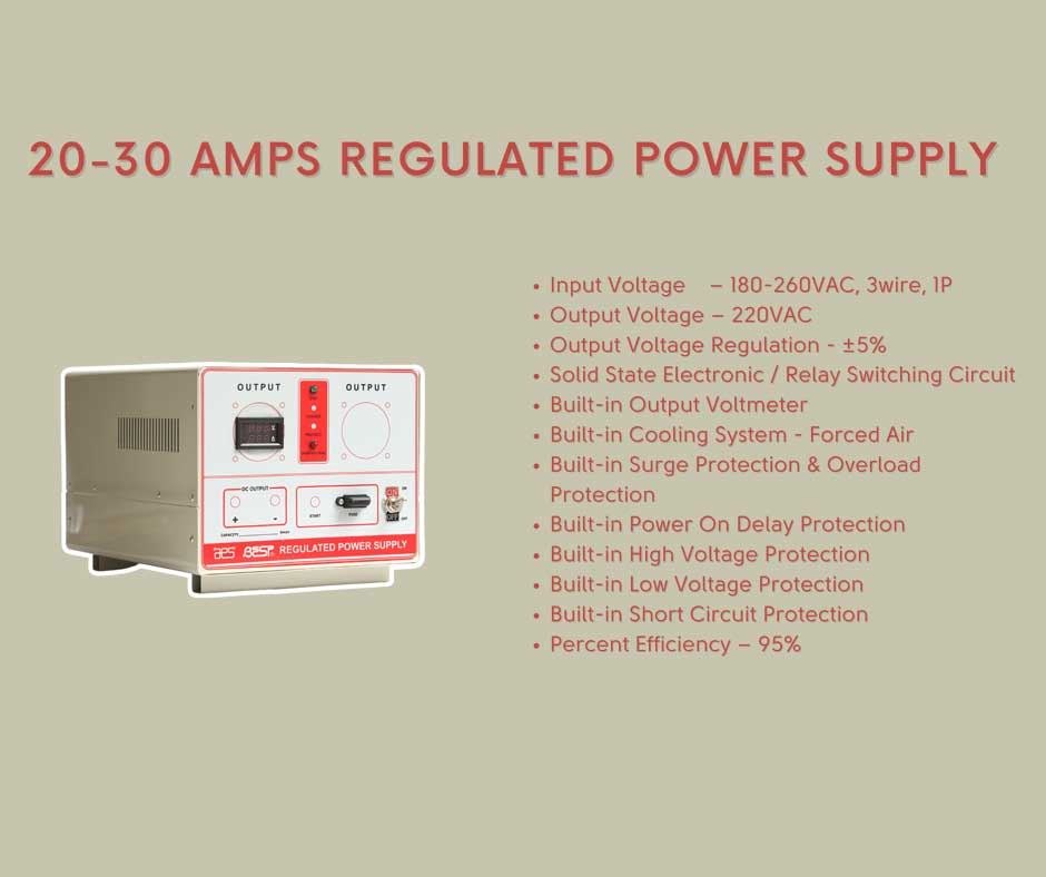 BEST Regulated Power Supply 20-30 AMPS